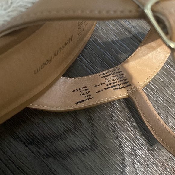 Time & Tru Memory Foam Pink Floral Wedge Sandals | Size 8 - Picture 5 of 10